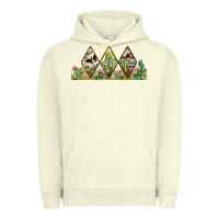 Pigment Pistachio cactus cowhide serape Urban Hoodie - JahusDesignShop