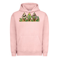Pigment Salmon cactus cowhide serape Urban Hoodie - JahusDesignShop