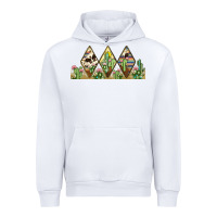 White cactus cowhide serape Urban Hoodie - JahusDesignShop