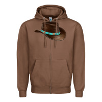 Chestnut cowboy cap Zipper Hoodie - BarkalooDesign