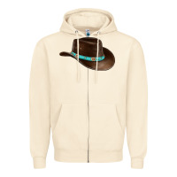 Sandshell cowboy cap Zipper Hoodie - BarkalooDesign