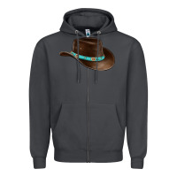 Smoke cowboy cap Zipper Hoodie - BarkalooDesign