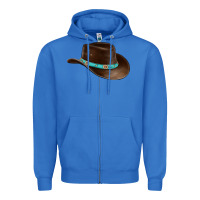 True Royal cowboy cap Zipper Hoodie - BarkalooDesign