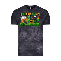 Cloud Black fueled by beer and shenanigans Vintage Tee - CowGirlArtShop