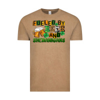 Vintage Coffee fueled by beer and shenanigans Vintage Tee - CowGirlArtShop
