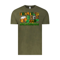 Vintage Olive fueled by beer and shenanigans Vintage Tee - CowGirlArtShop