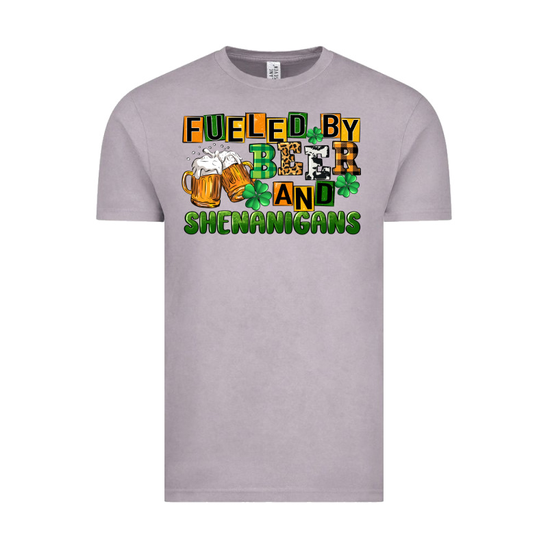 Fueled By Beer And Shenanigans Vintage Tee by CowGirlArtShop | Teevron