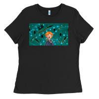 Black wizard boy and mouse Ladies Tee - TumblerDesignByShophia