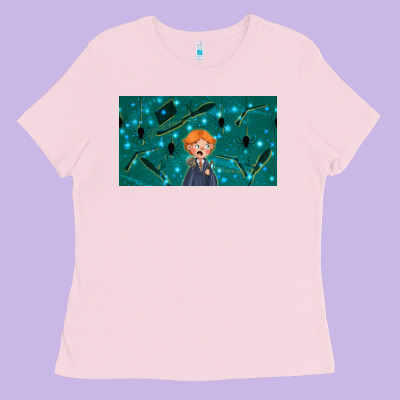 Wizard Boy And Mouse Ladies Tee Designed By Tumblerdesignbyshophia