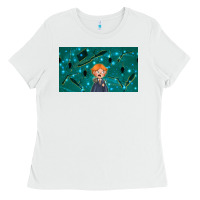 White wizard boy and mouse Ladies Tee - TumblerDesignByShophia