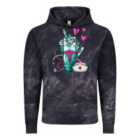 Cloud Black Nurse Frappe Vintage Hoodie - FaDigitalArtStudio