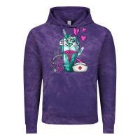 Cloud Purple Nurse Frappe Vintage Hoodie - FaDigitalArtStudio