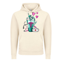 Vintage Artic Nurse Frappe Vintage Hoodie - FaDigitalArtStudio