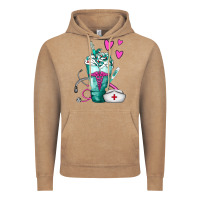Vintage Coffee Nurse Frappe Vintage Hoodie - FaDigitalArtStudio