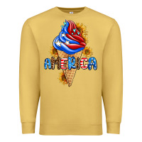 Antique Gold ice cream america Premium Sweatshirt - AdoDesignShop
