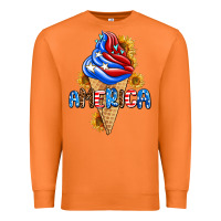 Carrot ice cream america Premium Sweatshirt - AdoDesignShop