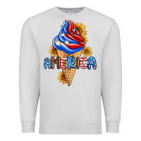 Dove Grey ice cream america Premium Sweatshirt - AdoDesignShop