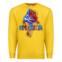 Lemon ice cream america Premium Sweatshirt - AdoDesignShop