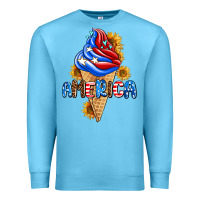 Ocean Blue ice cream america Premium Sweatshirt - AdoDesignShop