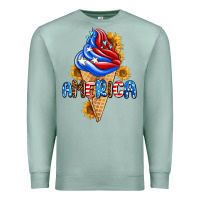 Seafoam ice cream america Premium Sweatshirt - AdoDesignShop