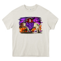 Cream Charolais Bull Halloween Heavy Core Tee - RanaPortraitStore