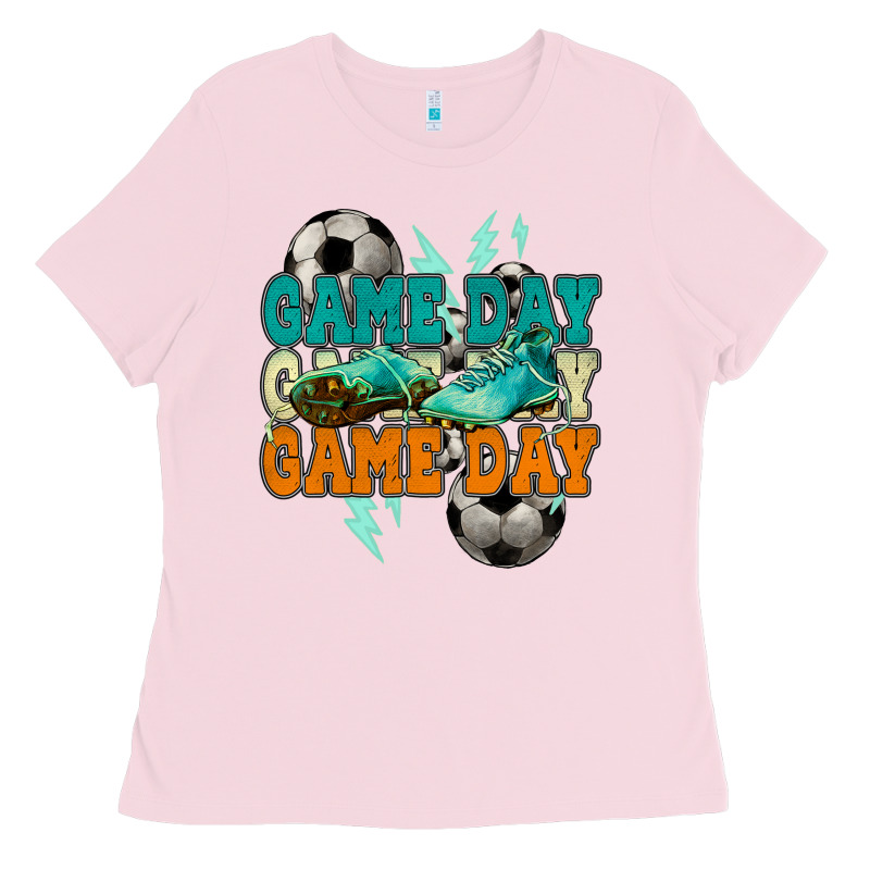 Game Day Lightning Bolt Soccer Ladies Tee by HowdyJamesFarm | Teevron