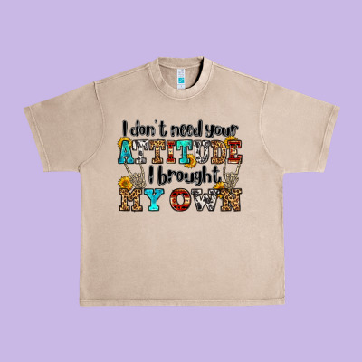 I Don't Need Your Attitude I Brought My Own Olivia Urban Heavy Tee Designed By Oliviacreatesart