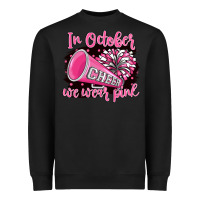 Black in october we wear pink cheer Heavyweight Sweatshirt - BarkalooDesign