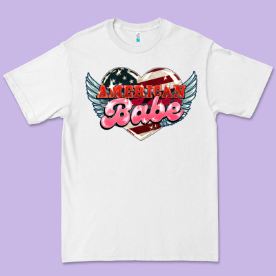 American Babe Premium Tee Designed By Howdyjamesfarm