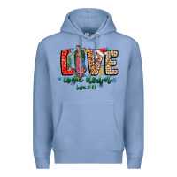 Colony Blue Love ComeDown Luke 2.11-2 Premium Hoodie - CowhideDigitalArt