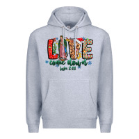 Heather Grey Love ComeDown Luke 2.11-2 Premium Hoodie - CowhideDigitalArt