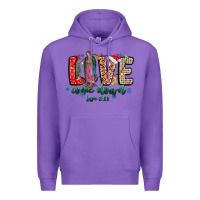 Purple Love ComeDown Luke 2.11-2 Premium Hoodie - CowhideDigitalArt