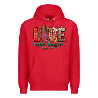 Red Love ComeDown Luke 2.11-2 Premium Hoodie - CowhideDigitalArt
