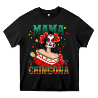 Black Mama Chingona Skull Heavy Core Tee - texasbilliewilder