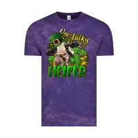 Cloud Purple One lucky Heifer Vintage Tee - CowGirlArtShop