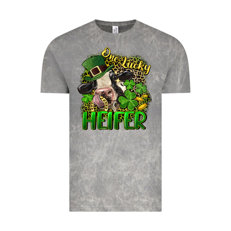 One Lucky Heifer Vintage Tee by CowGirlArtShop | Teevron