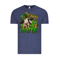 Vintage Denim One lucky Heifer Vintage Tee - CowGirlArtShop