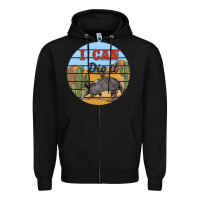 Black i can dig it armadillo Zipper Hoodie - BarkalooDesign
