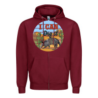 Burgundy i can dig it armadillo Zipper Hoodie - BarkalooDesign