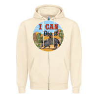 Sandshell i can dig it armadillo Zipper Hoodie - BarkalooDesign