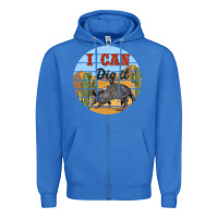 True Royal i can dig it armadillo Zipper Hoodie - BarkalooDesign