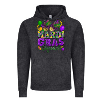 Vintage Black Mardi Gras squad Vintage Hoodie - FaDigitalArtStudio