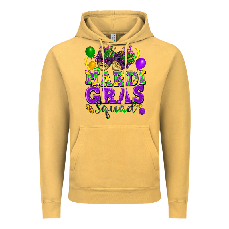 Mardi Gras Squad Vintage Hoodie by FaDigitalArtStudio | Teevron