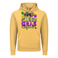 Vintage Mustard Mardi Gras squad Vintage Hoodie - FaDigitalArtStudio