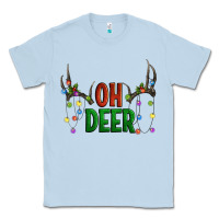 Dusty Blue Oh deer christmas Classic Tee - Artiststas