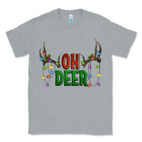 Heather Grey Oh deer christmas Classic Tee - Artiststas