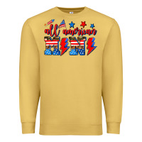 Antique Gold all american mimi Premium Sweatshirt - AdoDesignShop