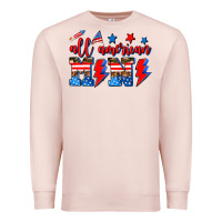 Pale Pink all american mimi Premium Sweatshirt - AdoDesignShop