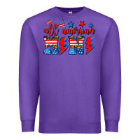 Purple all american mimi Premium Sweatshirt - AdoDesignShop