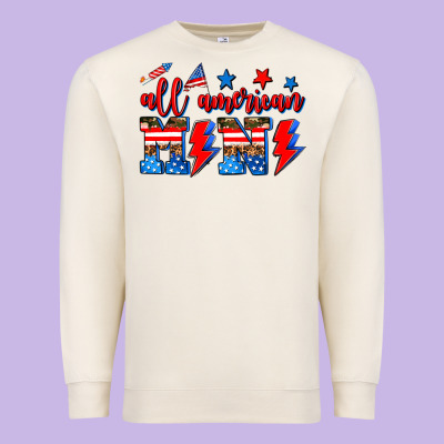All American Mimi Premium Sweatshirt Designed By Adodesignshop